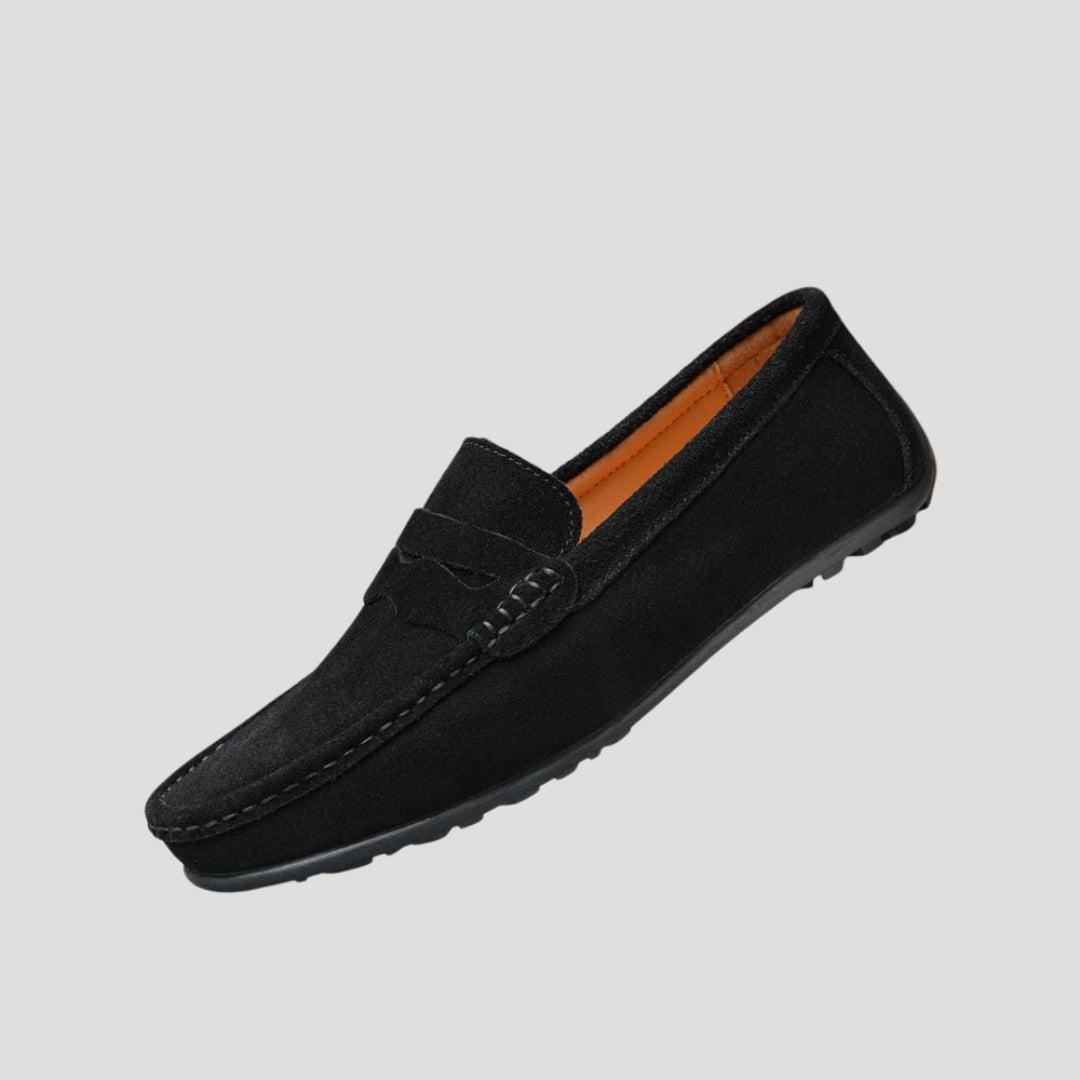Men Suede Loafers Slip On Classic Comfortable Casual Shoes