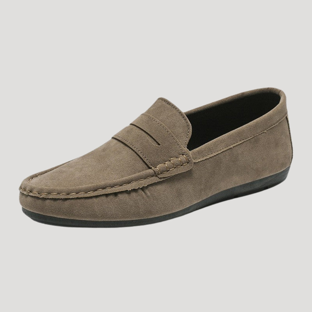 Men’s Suede Loafers Slip On Casual Flat Shoes