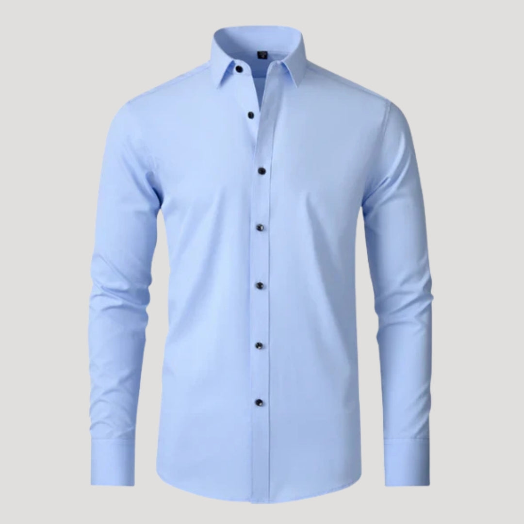 Mens Dress Shirt Long Sleeve Button Down Stretch Casual