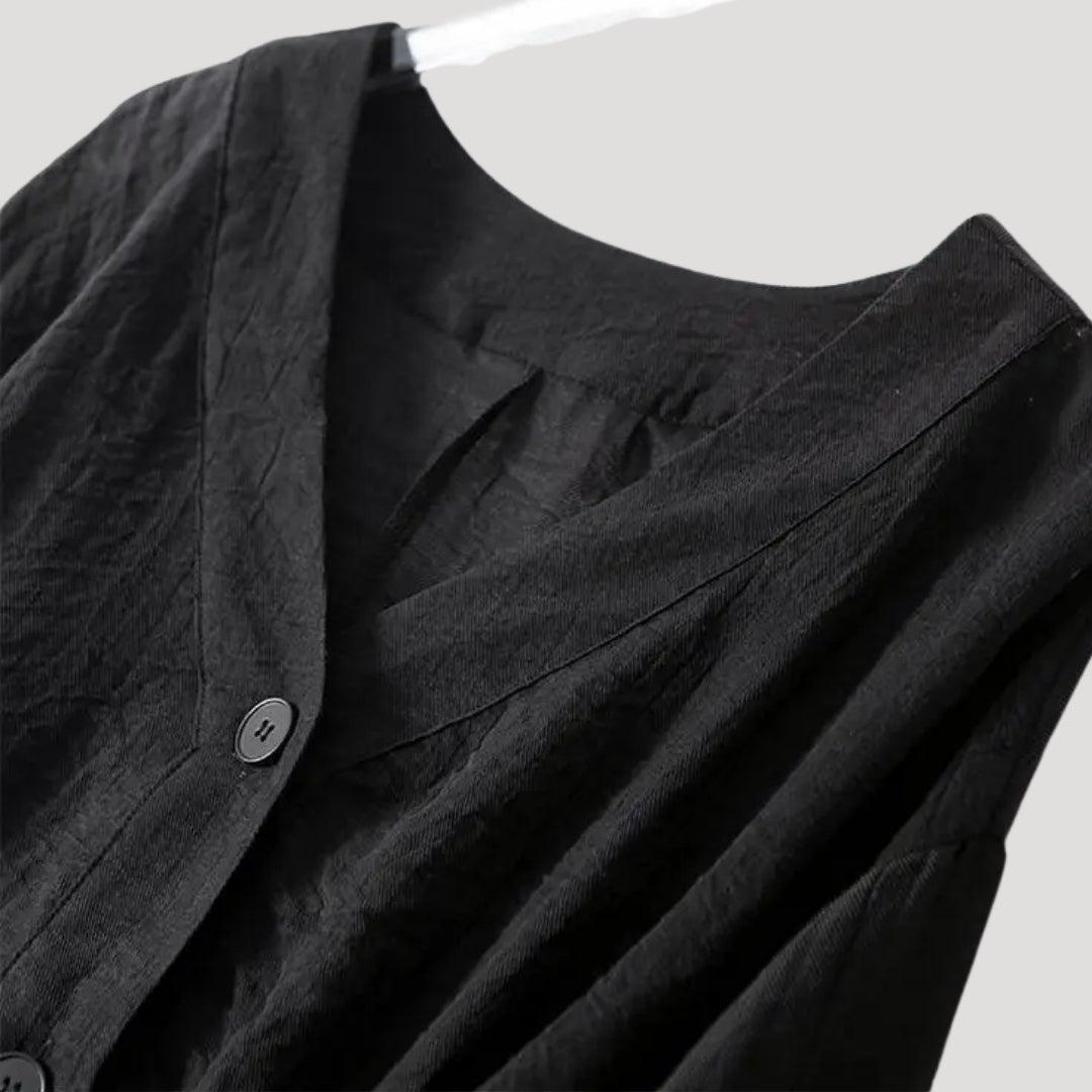 Women’s Blouse V Neck Long Sleeve Button Cropped Loose