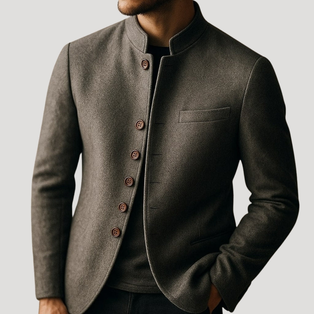 Men’s Jacket Slim Fit Button Casual Blazer Lightweight