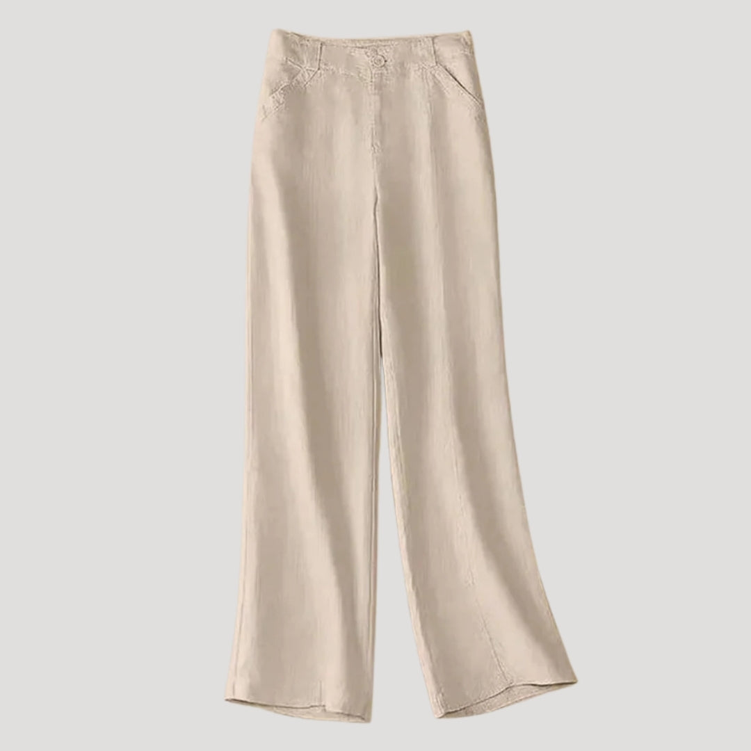 Women’s Linen Pants Wide Leg High Waist Casual Loose