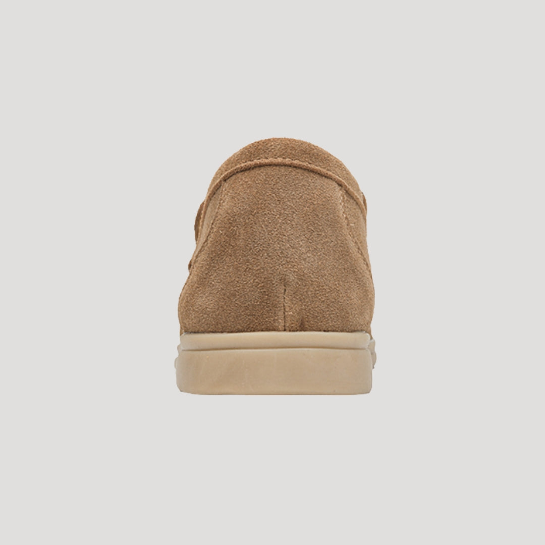 Men’s Brown Suede Loafers Slip On Casual Lightweight Shoes
