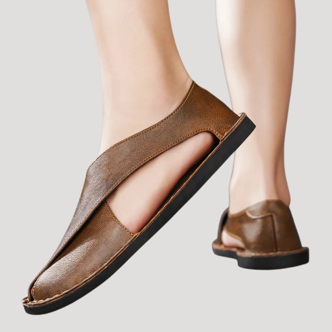Men’s Slip On Casual Leather Summer Shoes