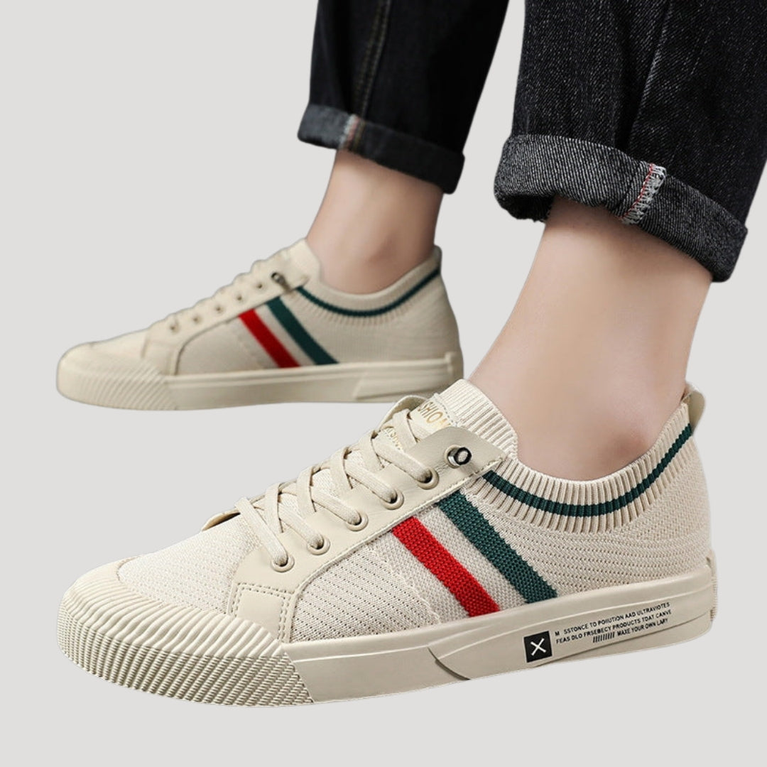 Men’s Sneakers Casual Knit Lace Up Streetwear Shoes