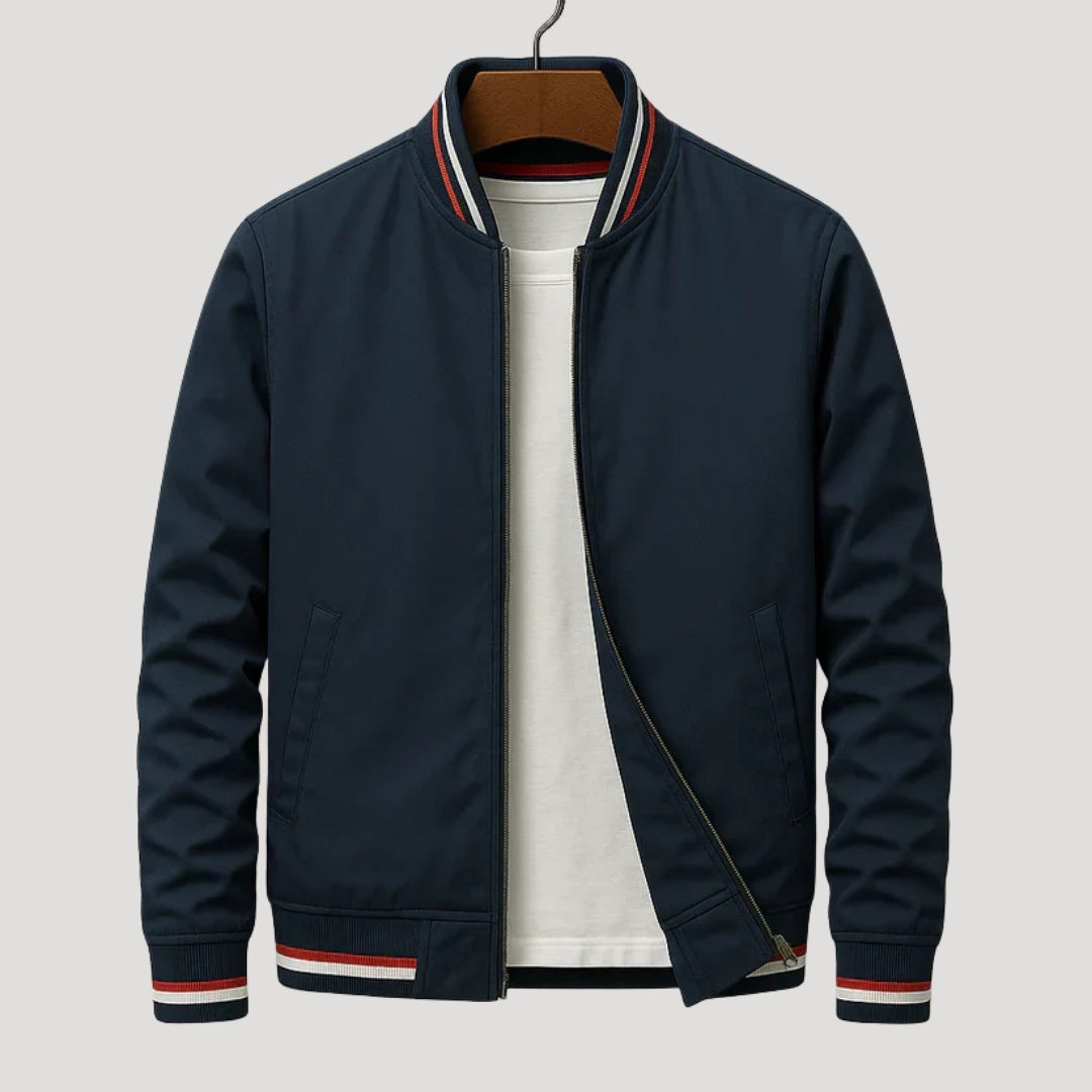 Mens Bomber Jacket Lightweight Casual Zip Up Outerwear