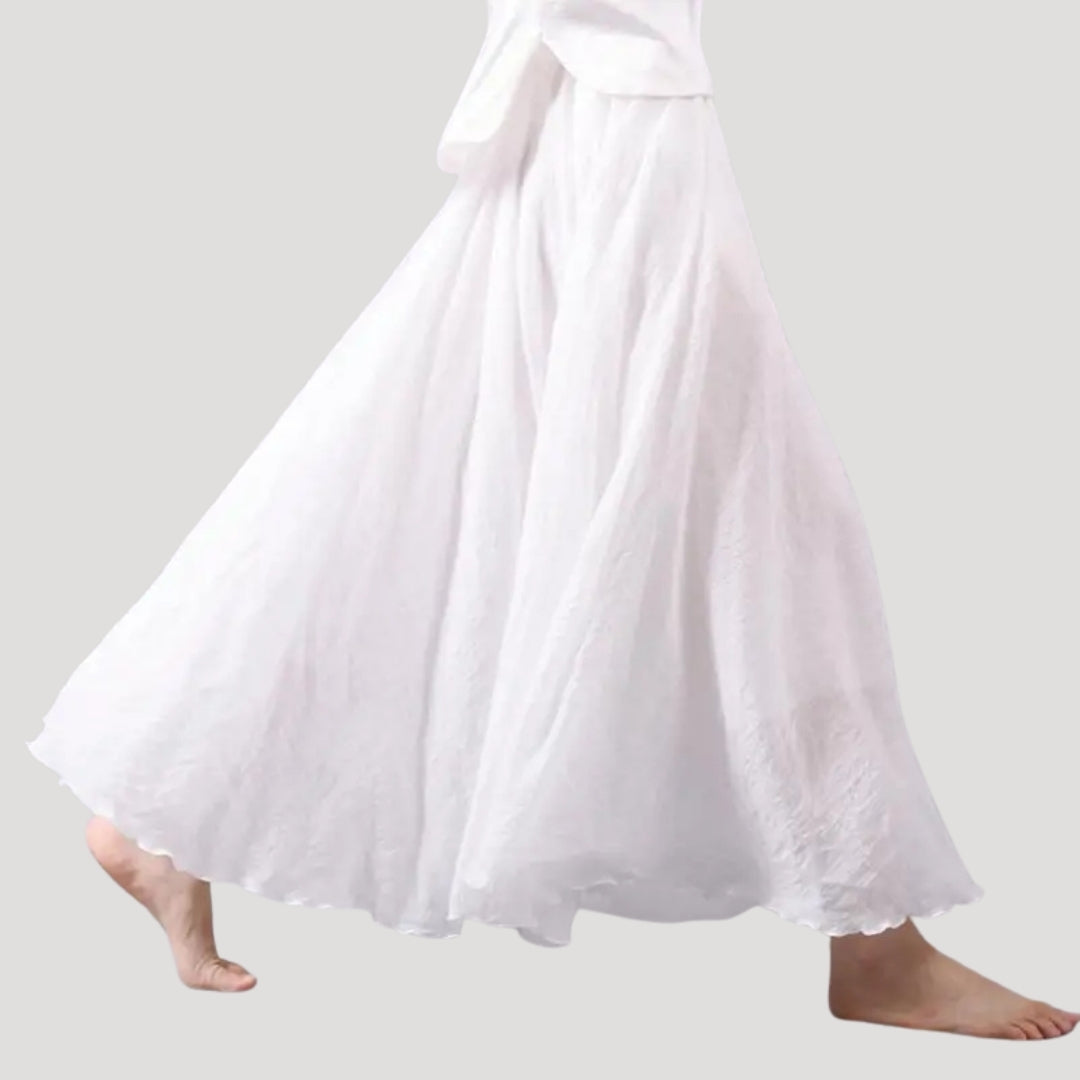 Women’s Maxi Skirt Long Flowy A Line High Waist Casual