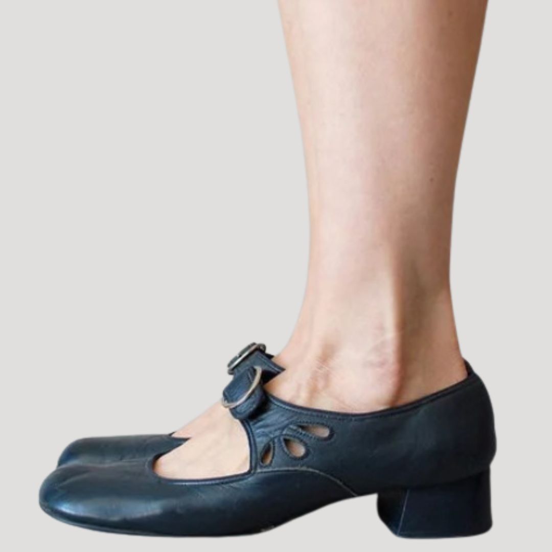 Women Mary Jane Shoes Low Heel Strap Classic Elegant
