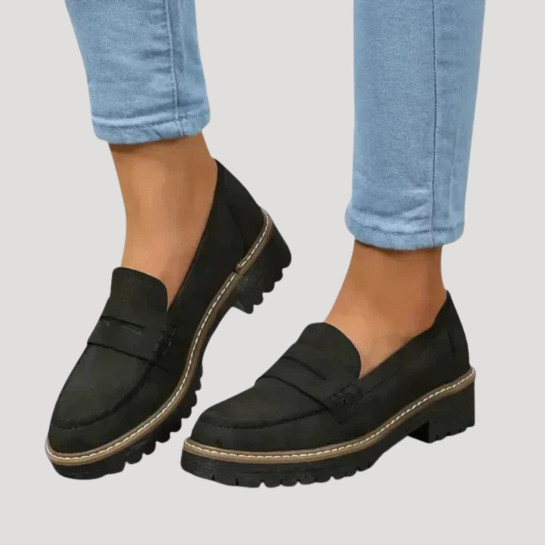 Women’s Loafers Platform Chunky Slip On Lug Sole