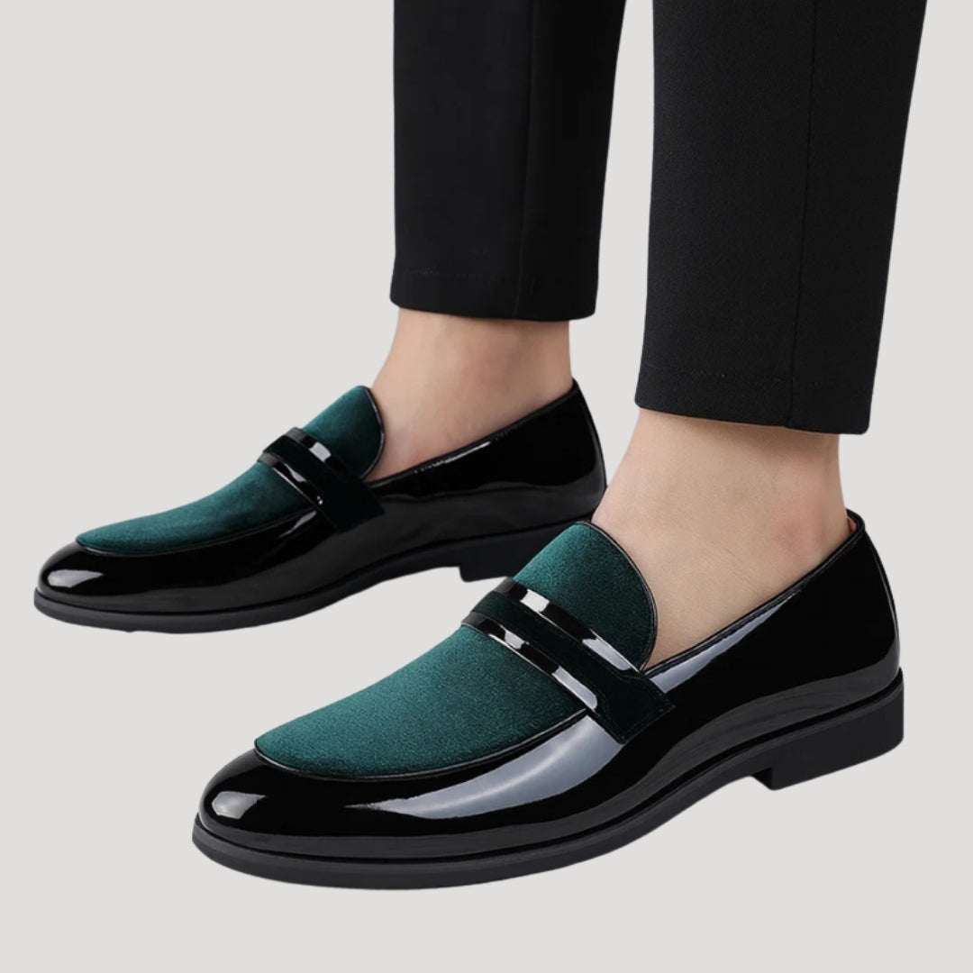 Men’s Velvet Dress Loafers Slip On Formal Party Shoes