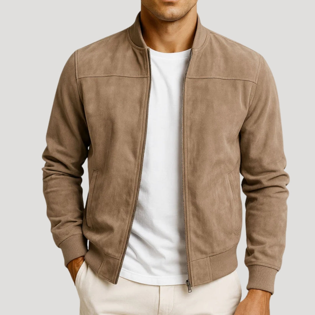 Mens Bomber Jacket Lightweight Casual Zip Up Outerwear