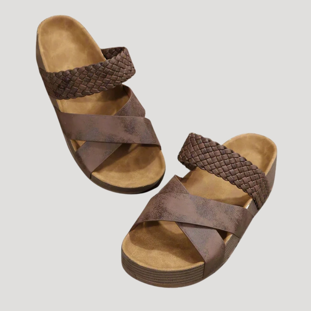 Women’s Sandals Platform Slide Strap Braided Casual