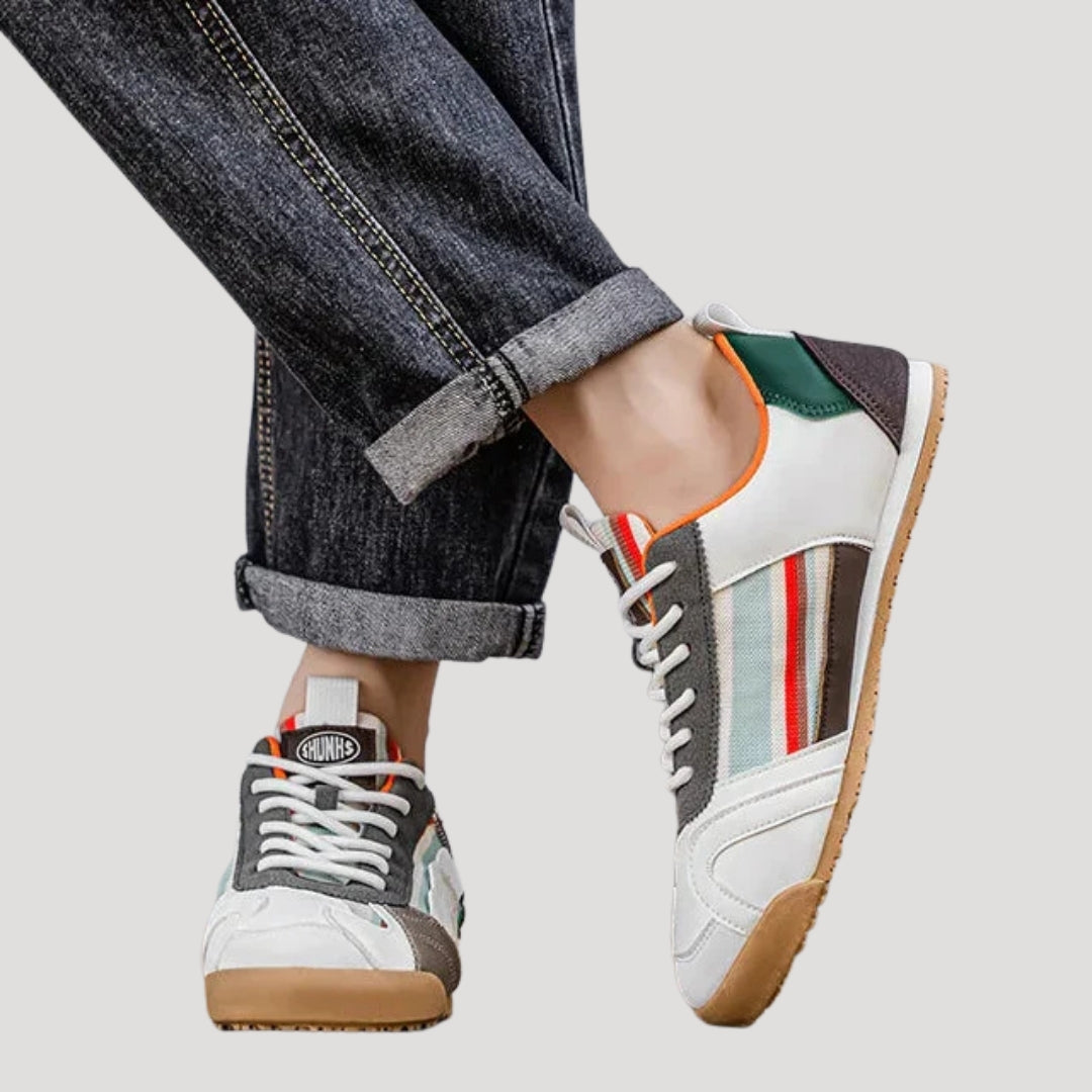 Men’s Sneakers Casual Lace Up Leather Streetwear Shoes