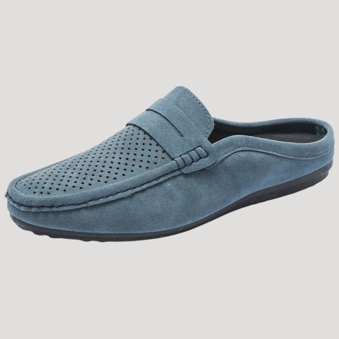Men’s Slip On Loafers Breathable Suede Mule Casual