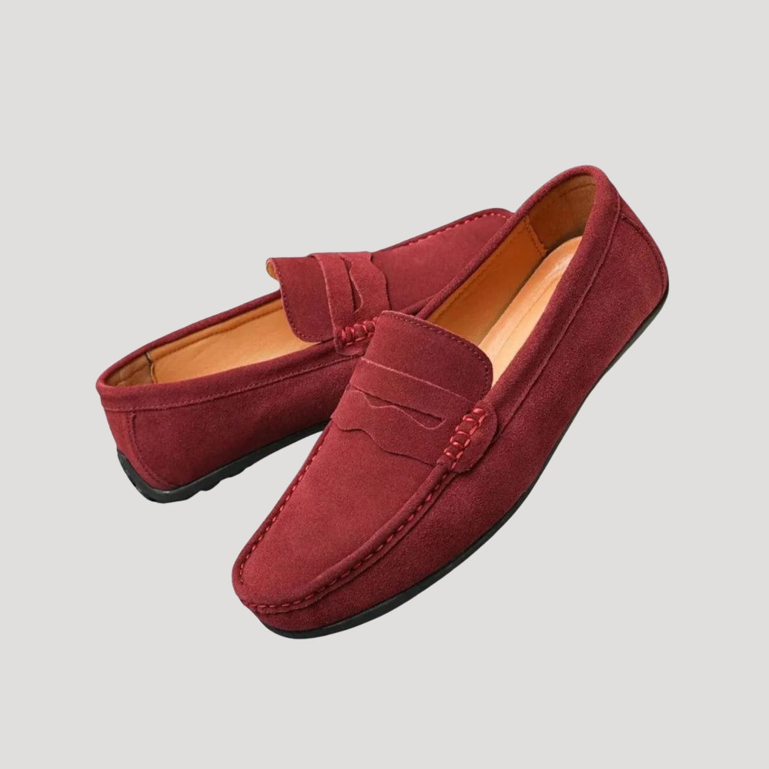 Men Suede Loafers Slip On Classic Comfortable Casual Shoes