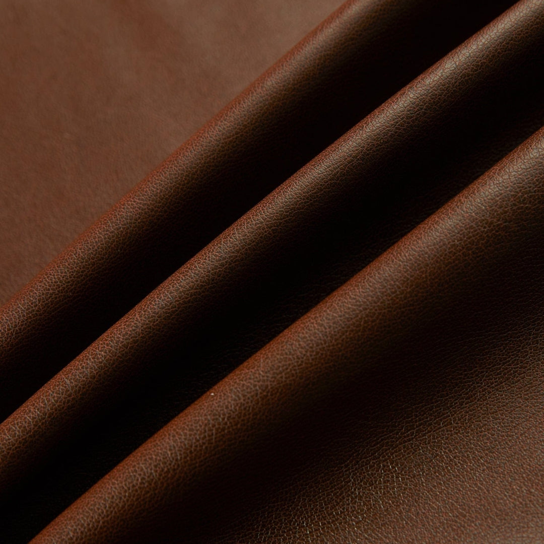 Men’s Brown Leather Cafe Racer Jacket With Quilted Shoulders