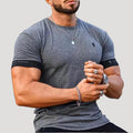 Men’s Slim Fit Crew Neck Short Sleeve Muscle T Shirt Top