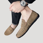 Men’s Suede Loafers Slip On Casual Flat Shoes