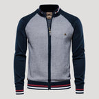 Men’s Knit Bomber Jacket Zip Up Casual Outerwear