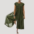 Women’s Linen Maxi Dress Relaxed Fit Flowing Casual Dress