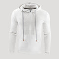 Men’s Full Zip Knit Hoodie Textured Sweatshirt Jacket