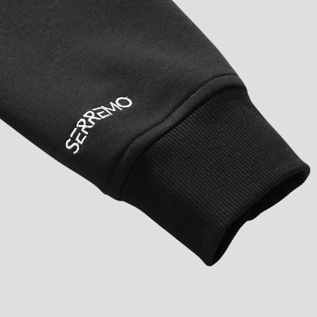 Men’s Black Graphic Pullover Hoodie Casual Streetwear Sweatshirt
