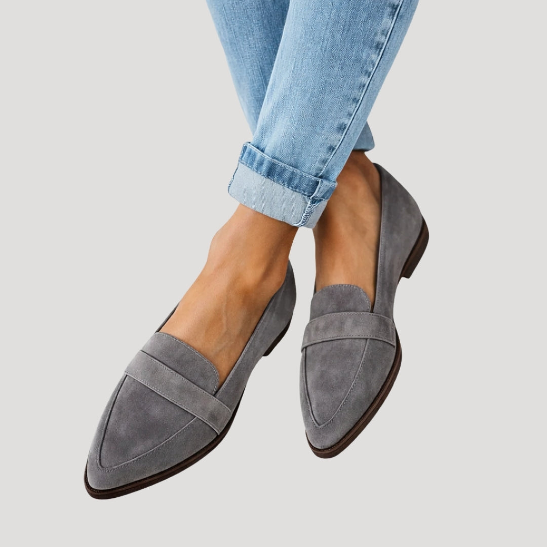 Women’s Loafers Slip On Shoes Pointed Toe Flats Casual