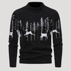 Men’s Graphic Sweater Knit Crew Neck Jumper