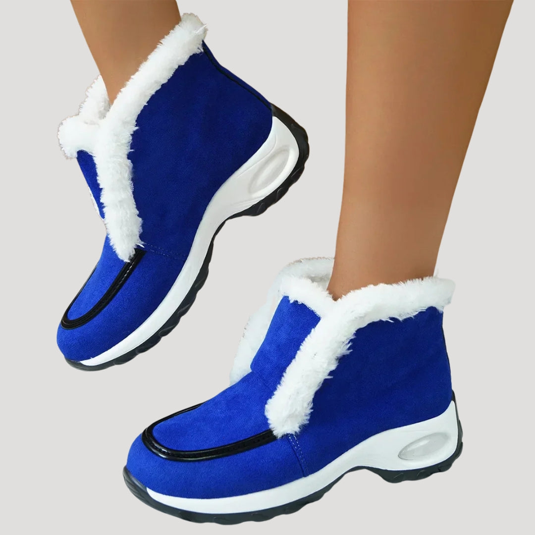 Women’s Ankle Boots Platform Slip On Fur Casual