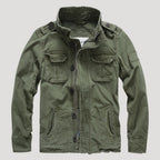 Men’s Hooded Bomber Jacket Zip Up Utility Outerwear Coat