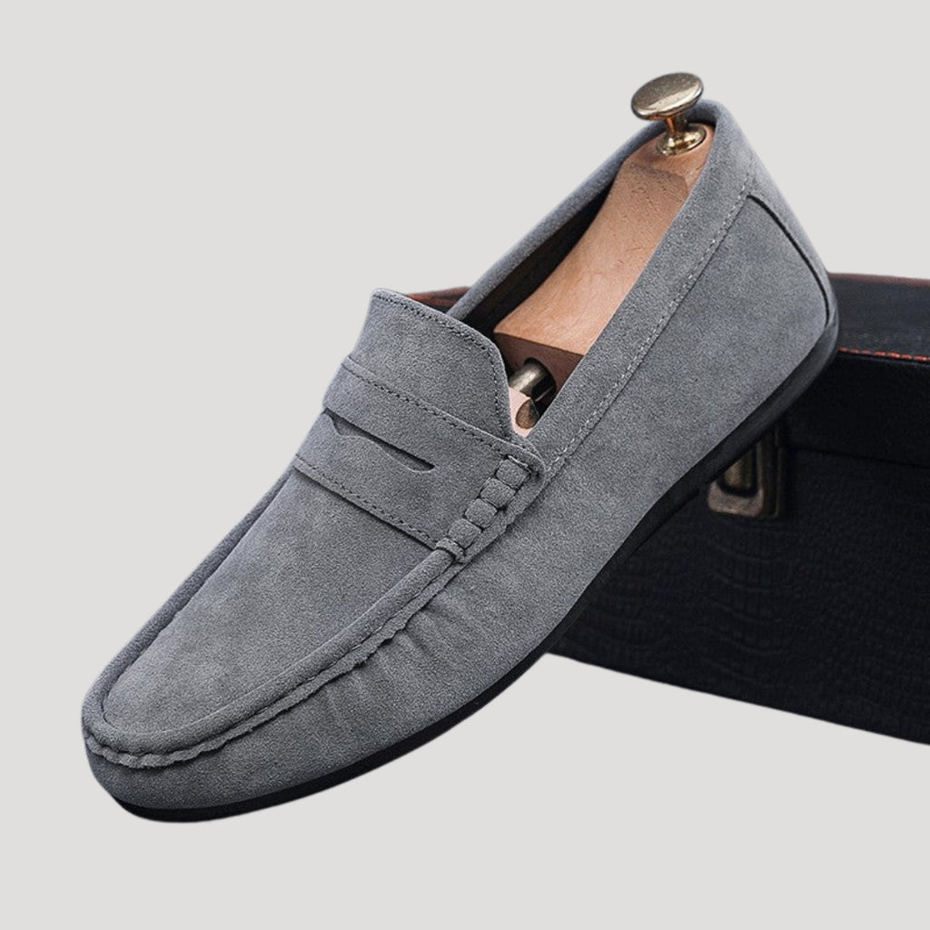 Men’s Suede Loafers Slip On Casual Flat Shoes
