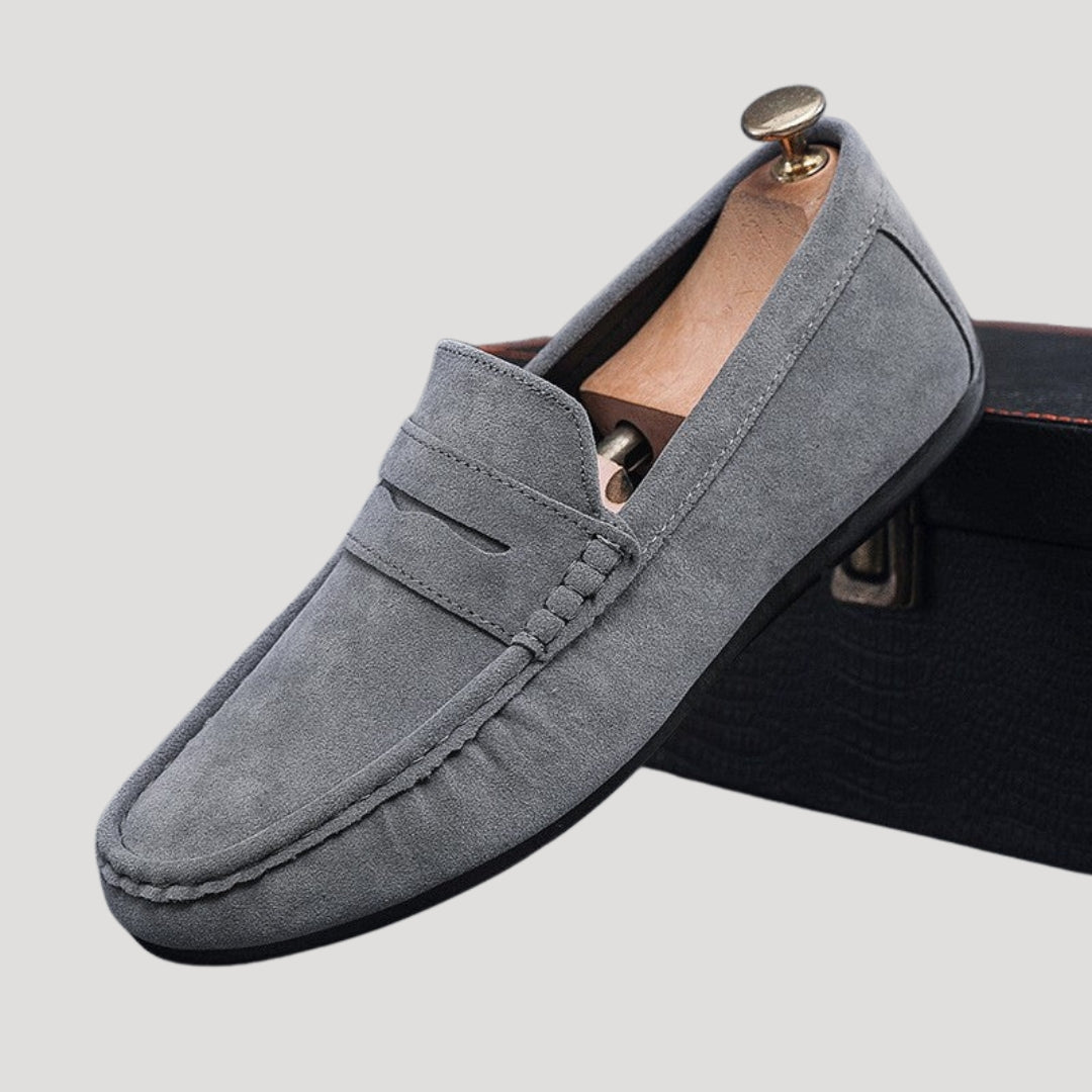 Men’s Suede Loafers Slip On Casual Flat Shoes