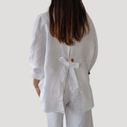 Women’s Linen Button Down Shirt Long Sleeve Loose Blouse