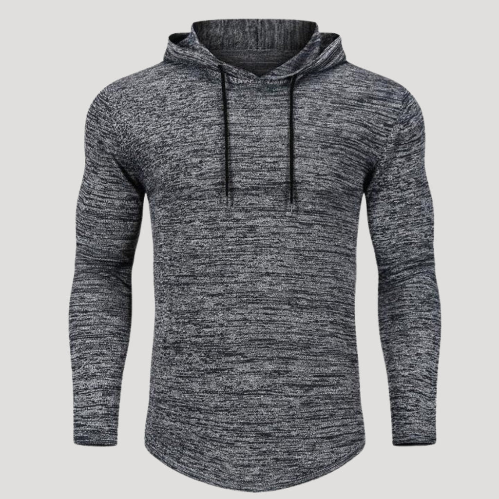 Men’s Slim Fit Knit Pullover Hoodie Casual Long Sleeve Sweatshirt