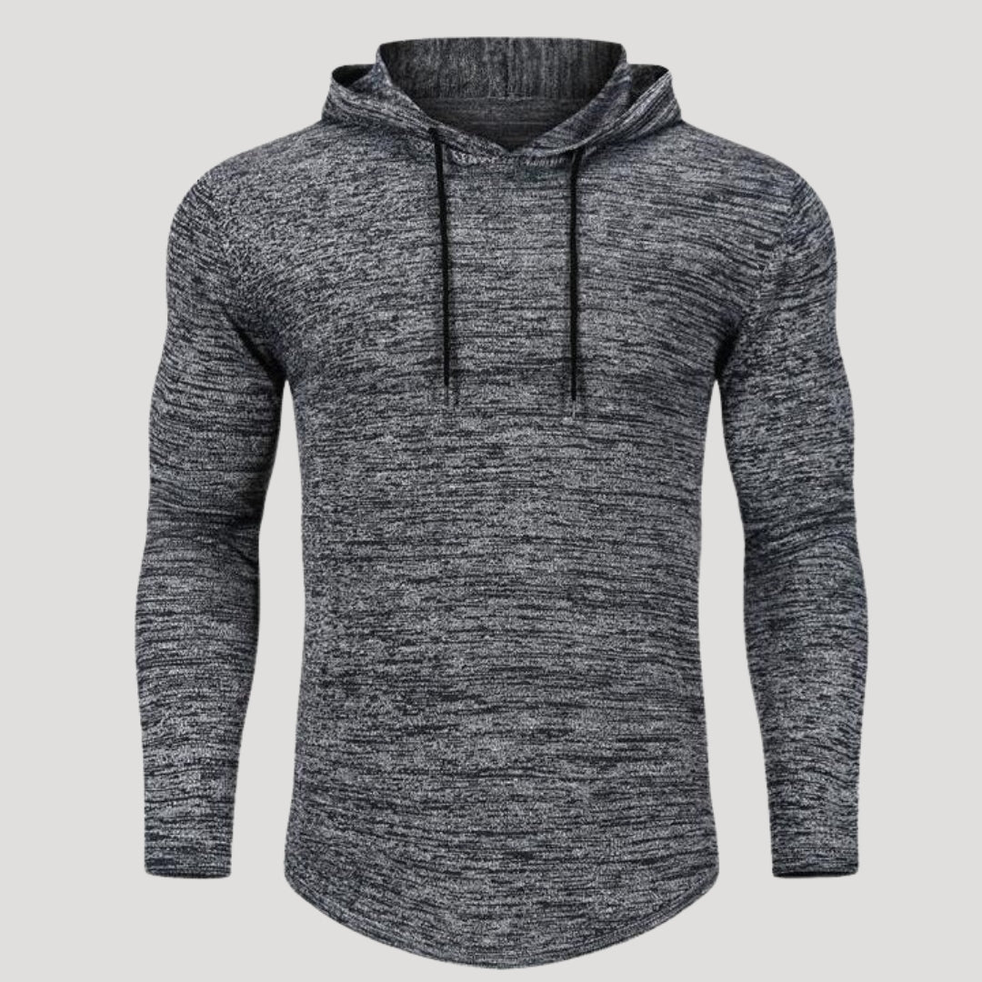 Men’s Slim Fit Knit Pullover Hoodie Casual Long Sleeve Sweatshirt