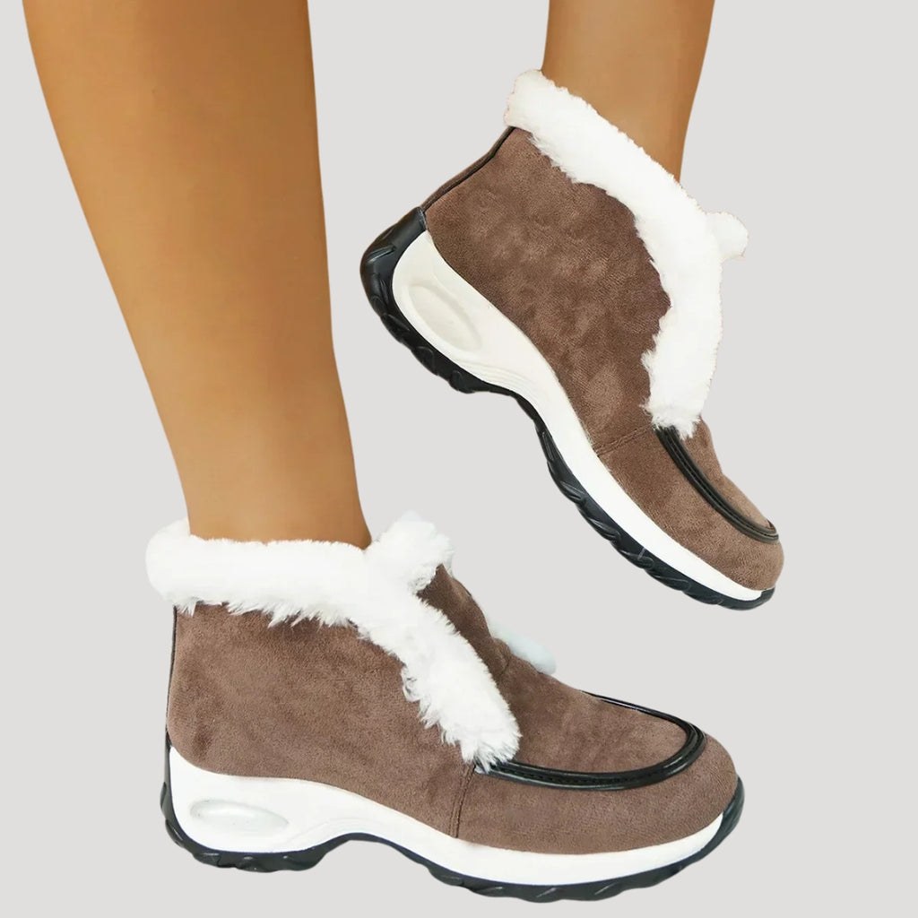 Women’s Ankle Boots Platform Slip On Fur Casual