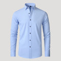 Mens Dress Shirt Long Sleeve Button Down Stretch Casual