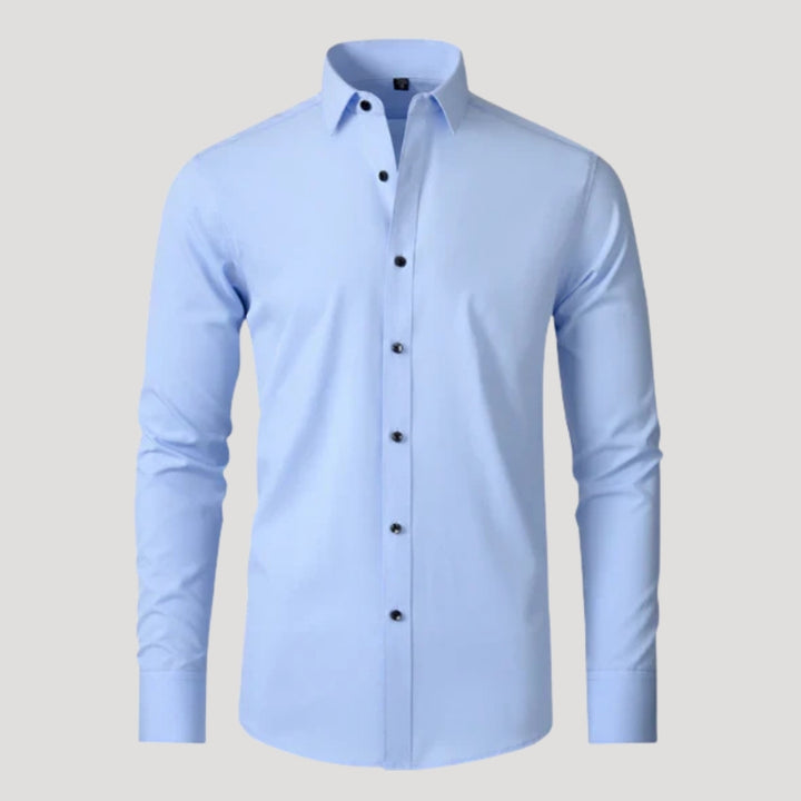 Mens Dress Shirt Long Sleeve Button Down Stretch Casual