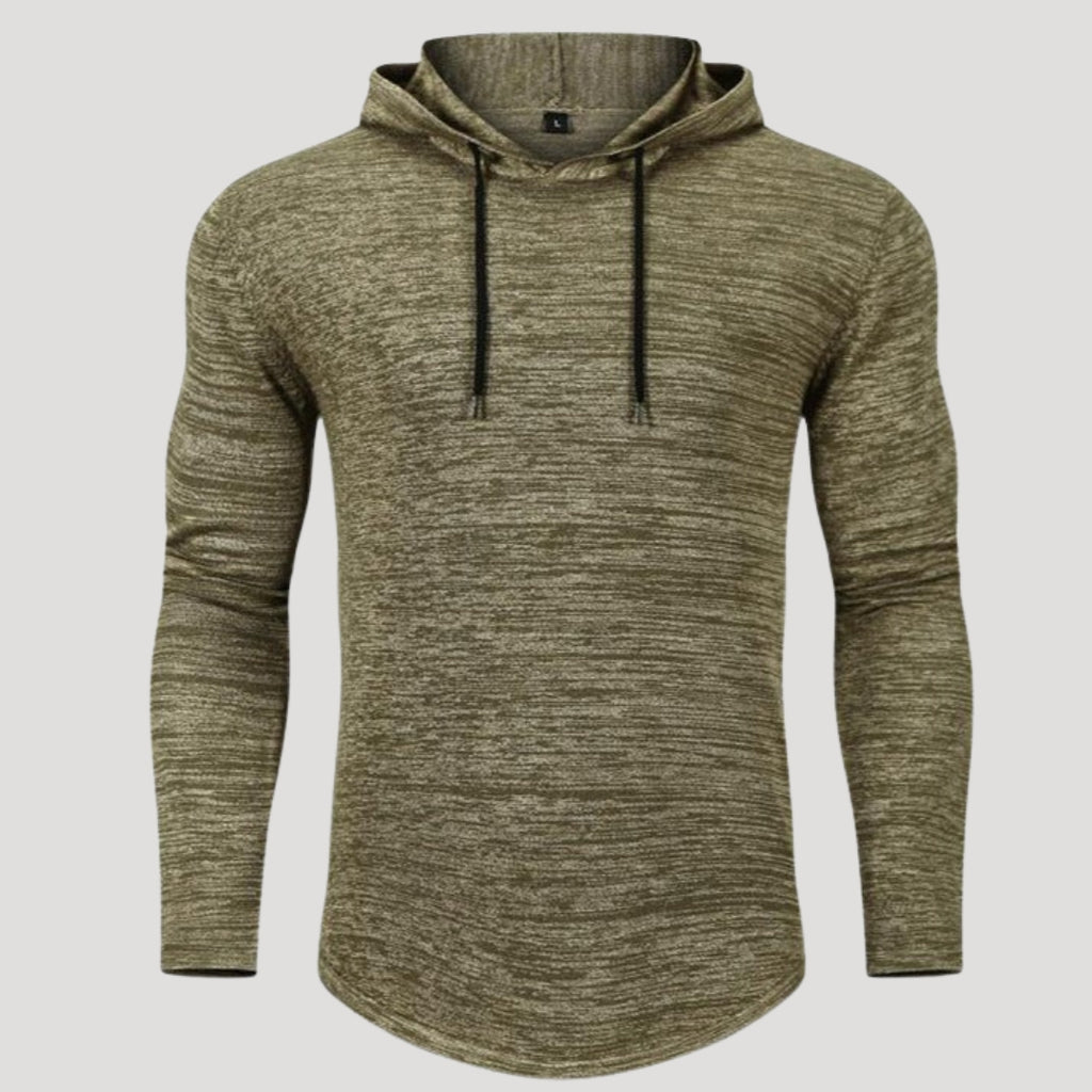 Men’s Slim Fit Knit Pullover Hoodie Casual Long Sleeve Sweatshirt