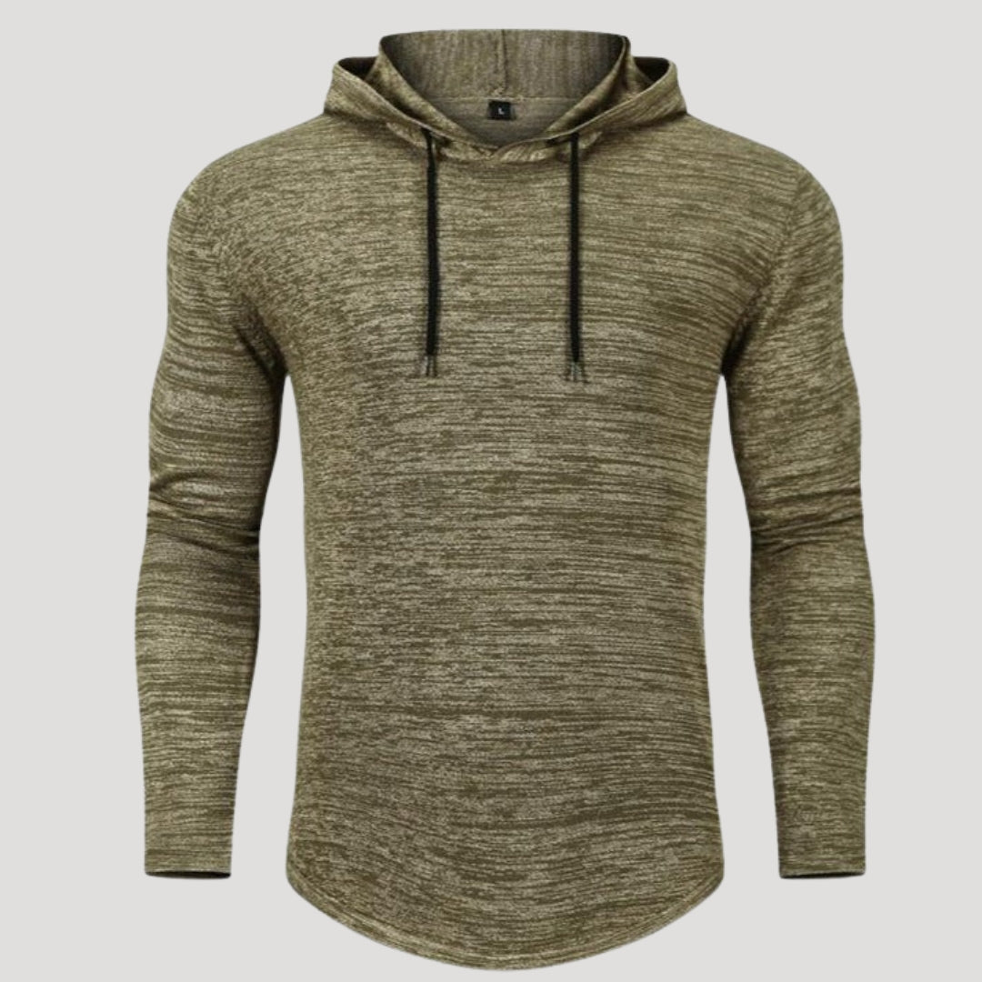 Men’s Slim Fit Knit Pullover Hoodie Casual Long Sleeve Sweatshirt