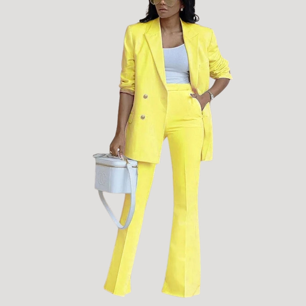 Women’s Blazer And Pants Suit Set Wide Leg Two Piece