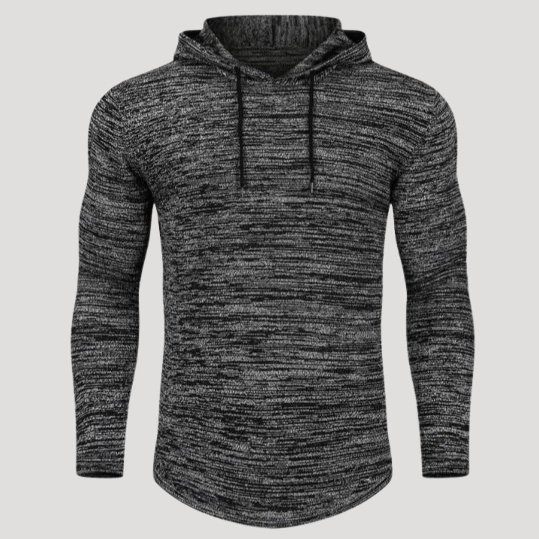 Men’s Slim Fit Knit Pullover Hoodie Casual Long Sleeve Sweatshirt
