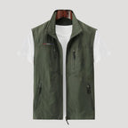 Men’s Lightweight Vest Zip Sleeveless Jacket Casual Outerwear
