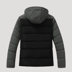 Men’s Hooded Puffer Jacket Quilted Zip Coat