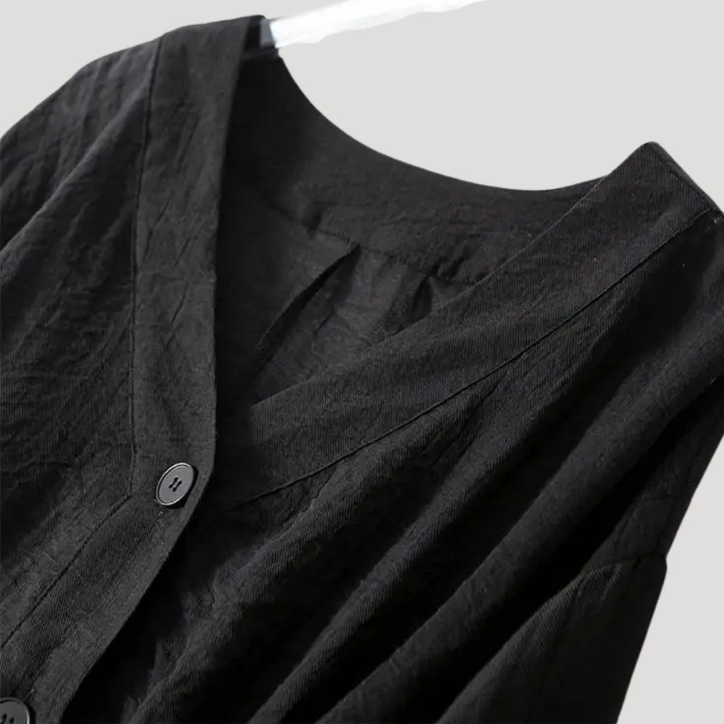 Women’s Blouse V Neck Long Sleeve Button Cropped Loose