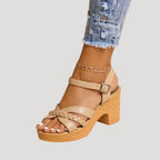 Women’s Sandals Platform Wedge Heeled Braided Ankle Strap