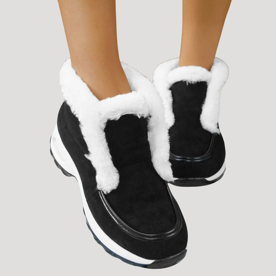 Women’s Ankle Boots Platform Slip On Fur Casual