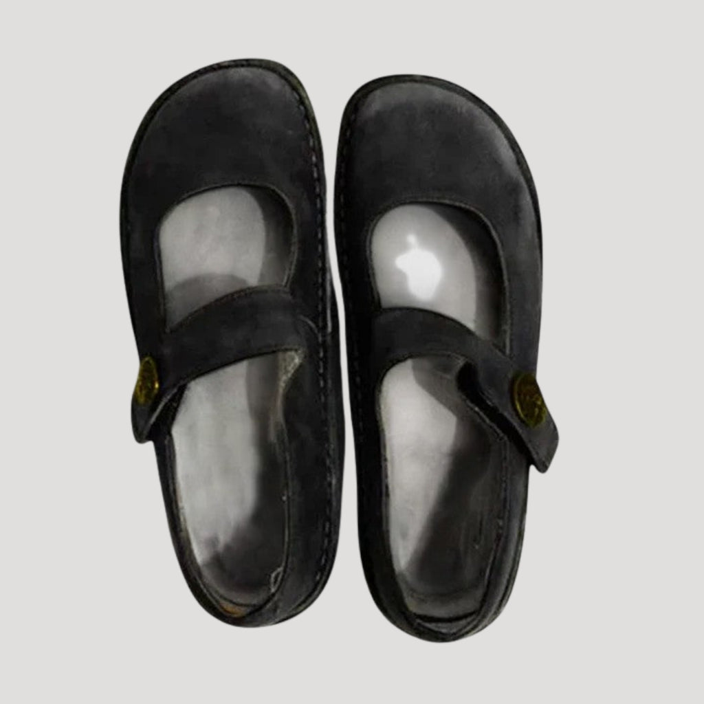 Women's Mary Jane Flats Leather Casual Comfort Shoes