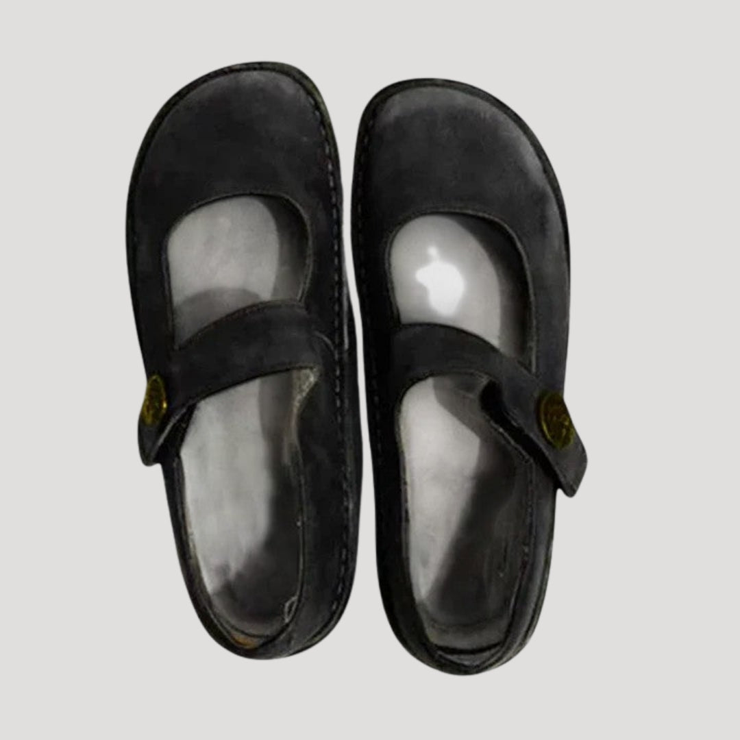 Women's Mary Jane Flats Leather Casual Comfort Shoes