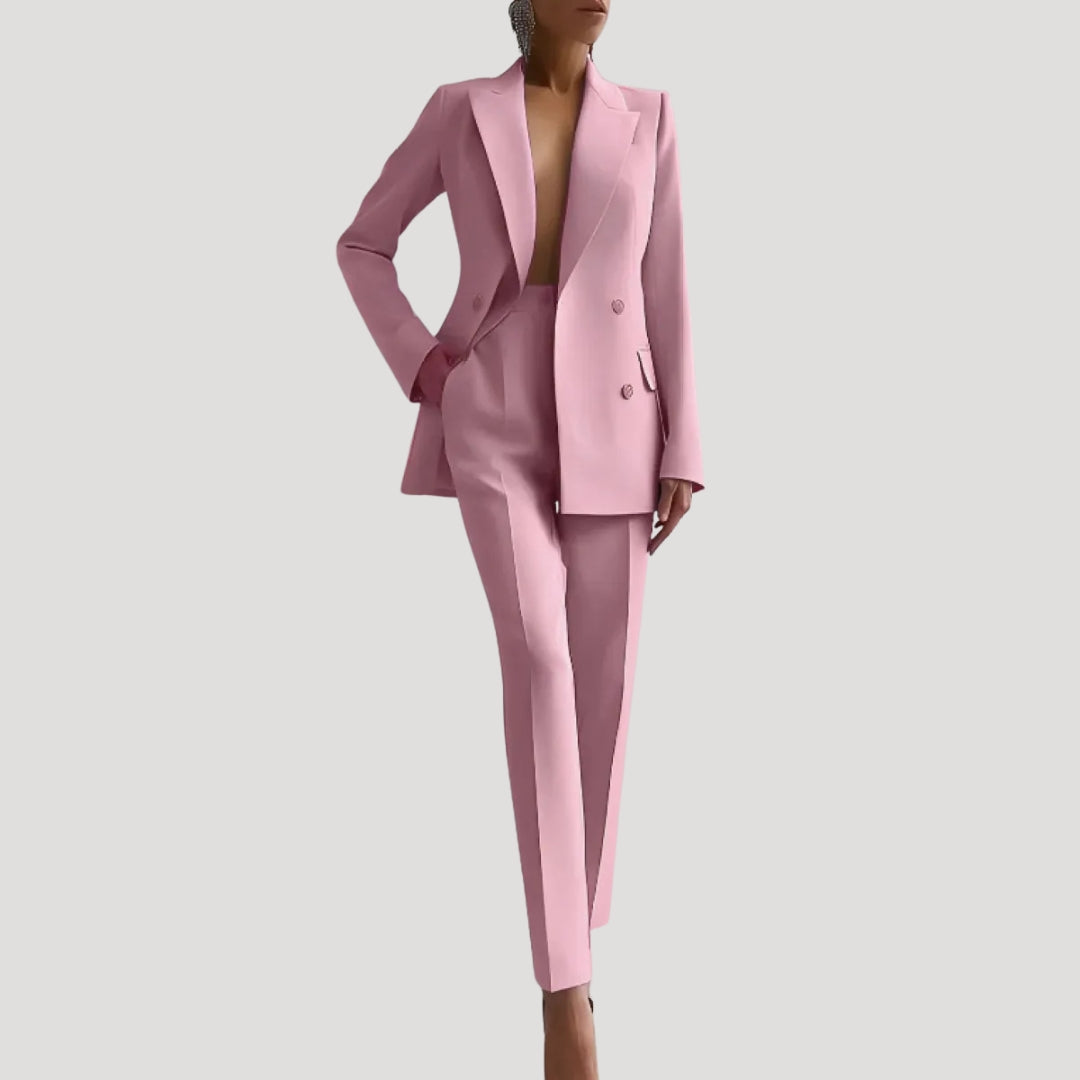 Women’s Blazer And Pants Matching Suit Two Piece Set